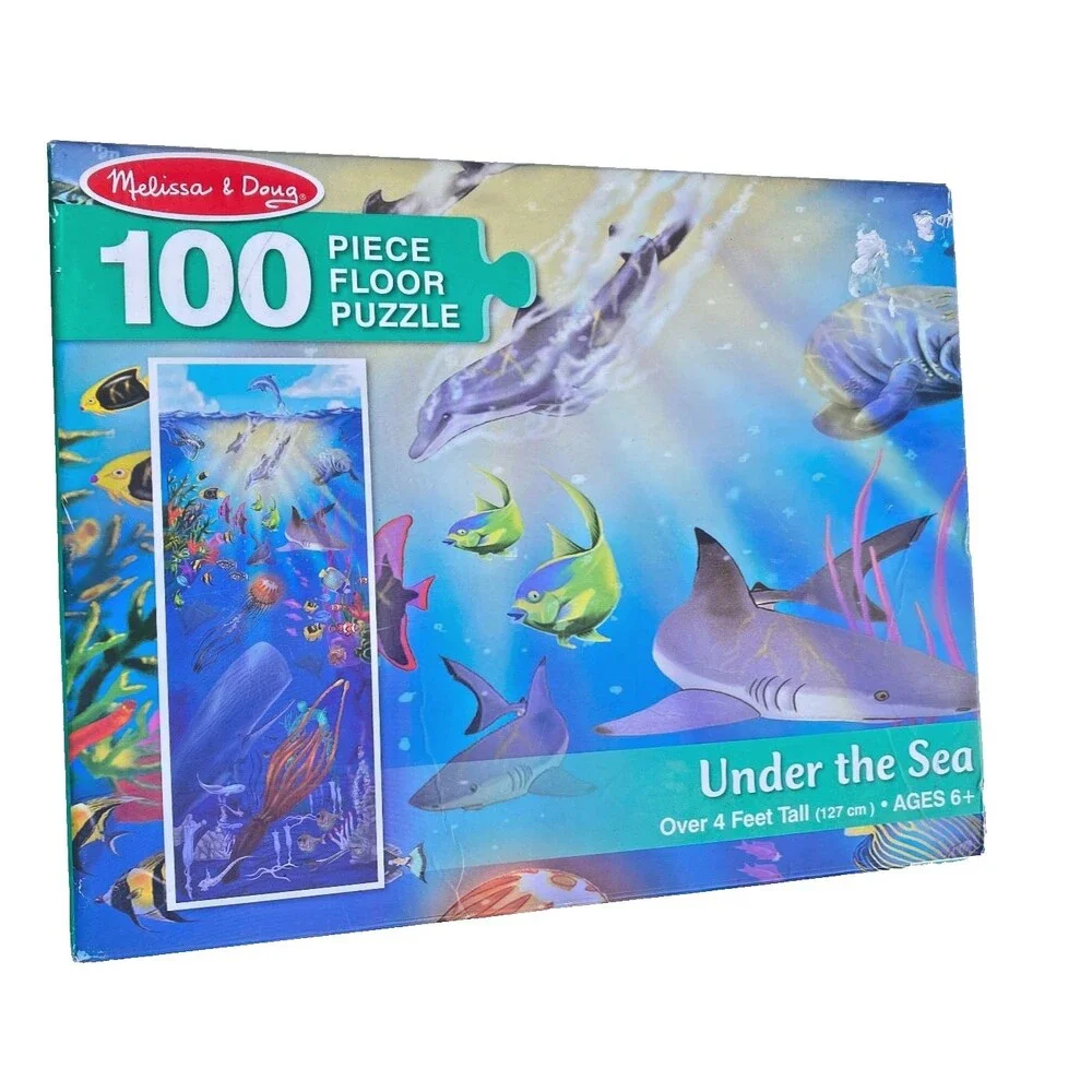 Melissa & Doug Under The Sea - 100 Piece Floor Kids Puzzle 50.5x18.5
